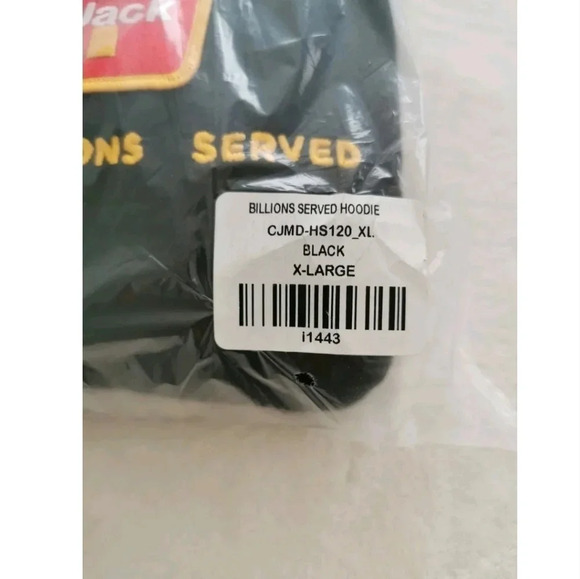 Travis Scott x McDonald's Cactus Jack Billions  Served Hoodie Black Size XL - Picture 6 of 6